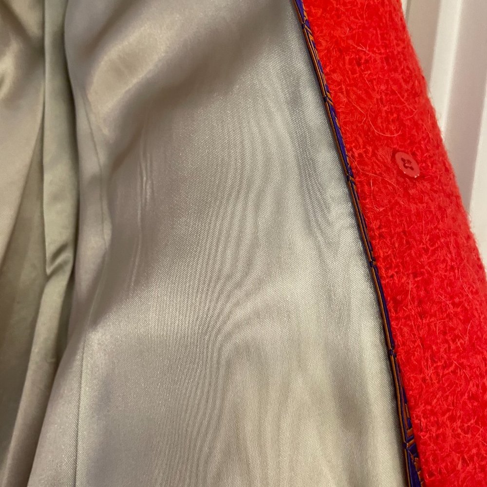 J. Crew Boucle Mohair Lucille Peacoat - Size 8 - Picture 9 of 13
